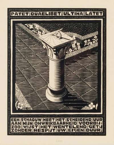 Sundial - Signed Print by M. C. Escher 1932 - MyArtBroker