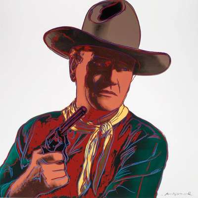 John Wayne ( F. & S. II.377) - Signed Print by Andy Warhol 1986 - MyArtBroker