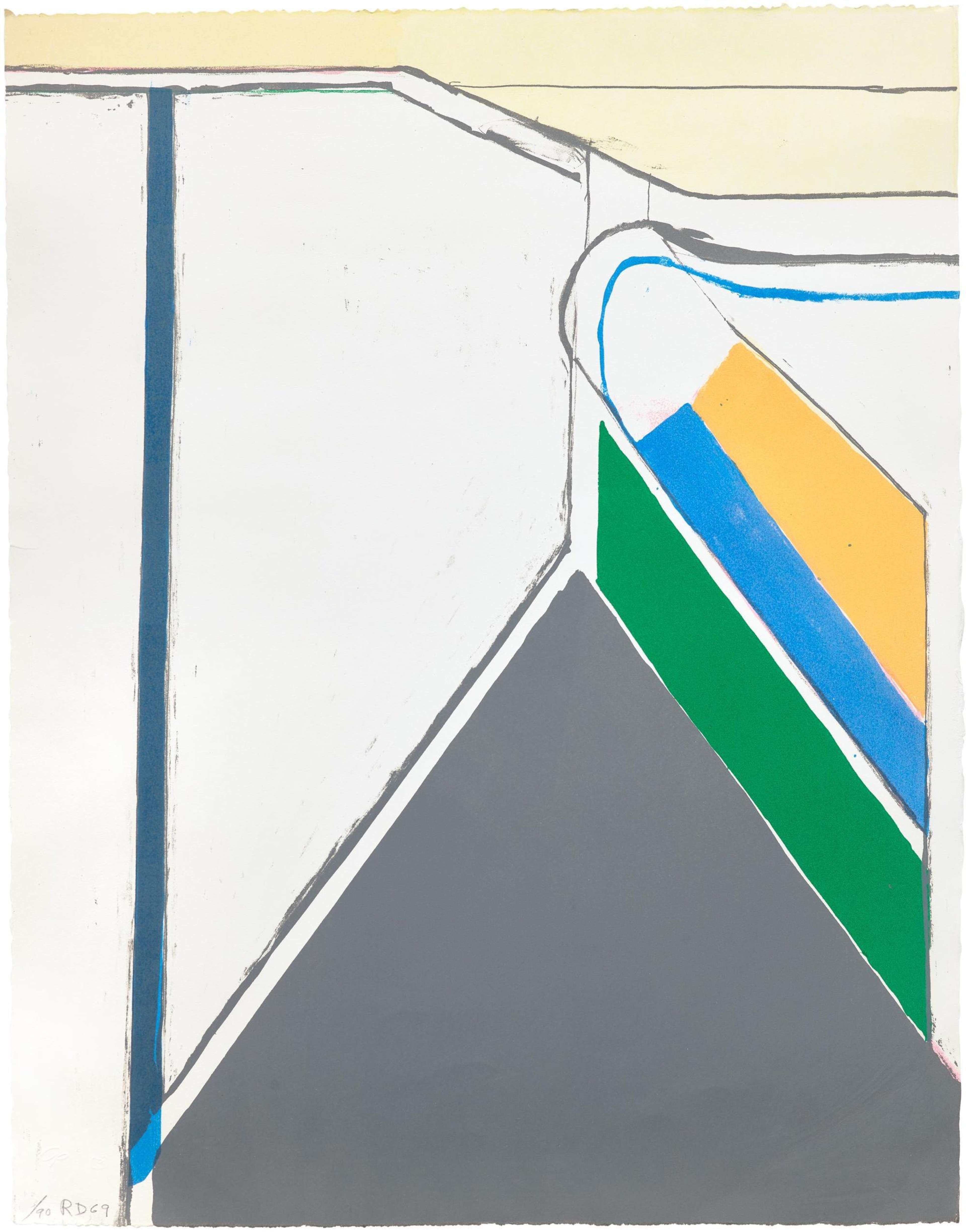 Colored Landscape - Signed Print by Richard Diebenkorn 1969 - MyArtBroker