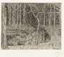 Jan Toorop: Forest And Swans In A Lake - Unsigned Print