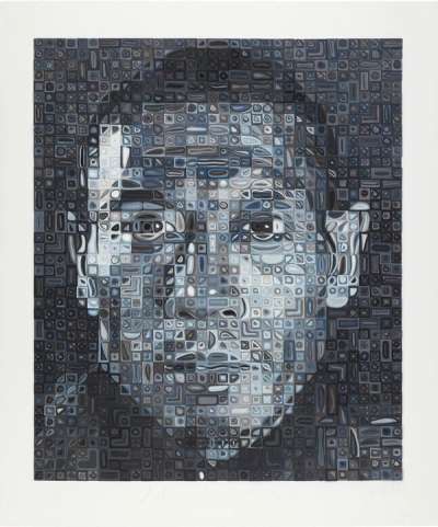 Zhang Huan II - Signed Print by Chuck Close 2013 - MyArtBroker