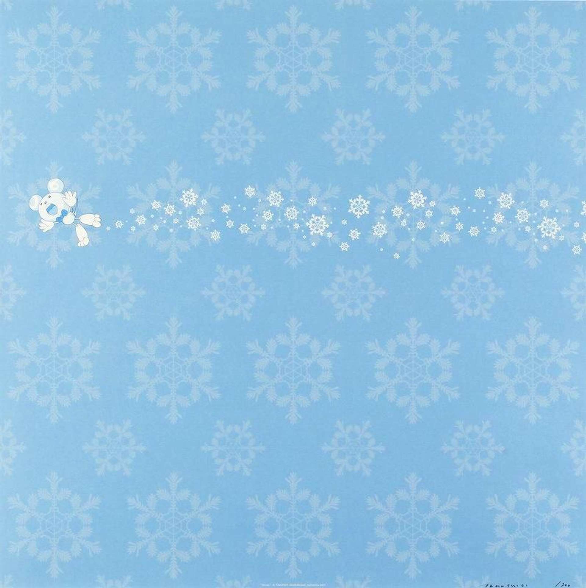 Takashi Murakami: Kaikai And Kiki: Snow - Signed Print