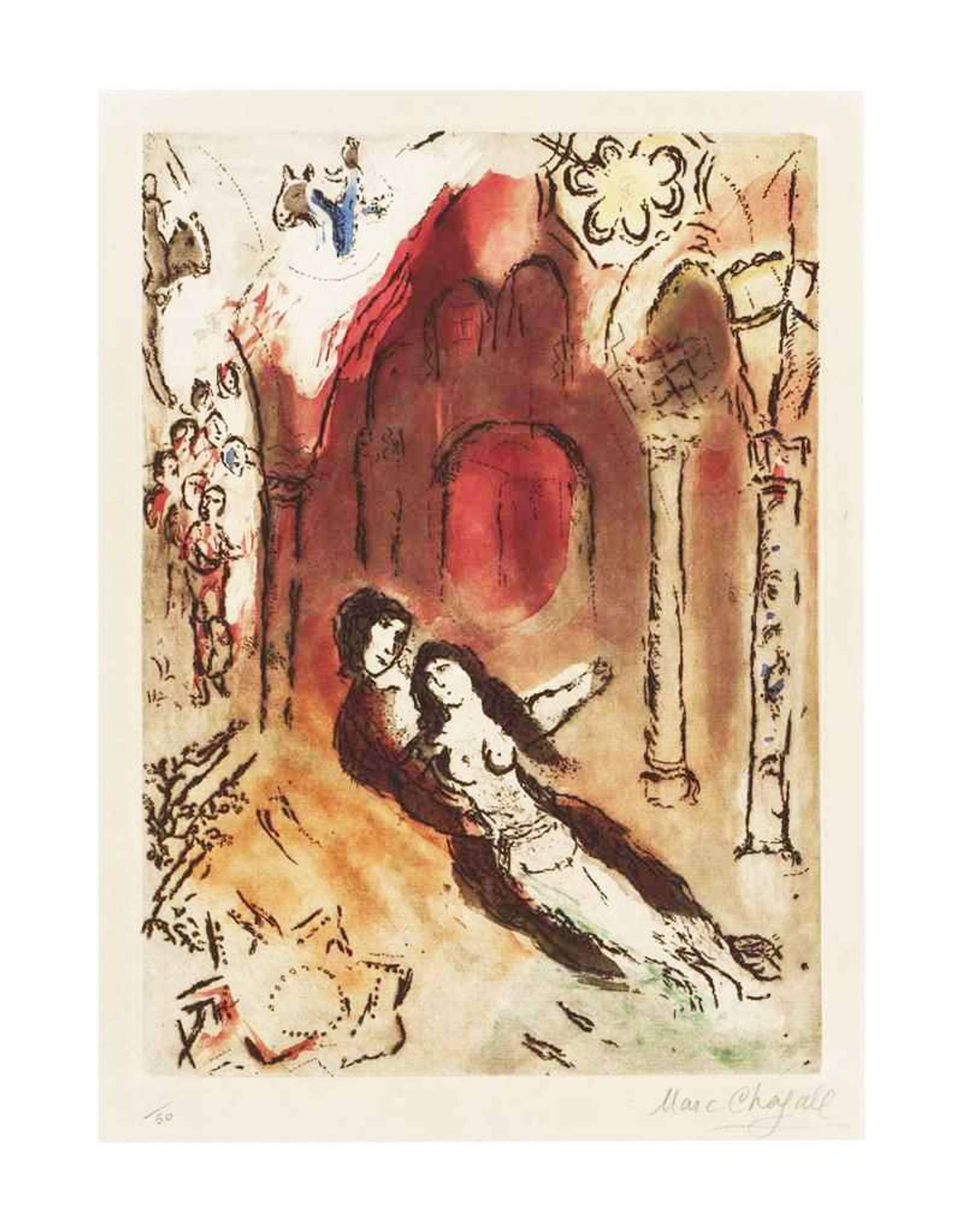 Marc Chagall: Grenade - Signed Print