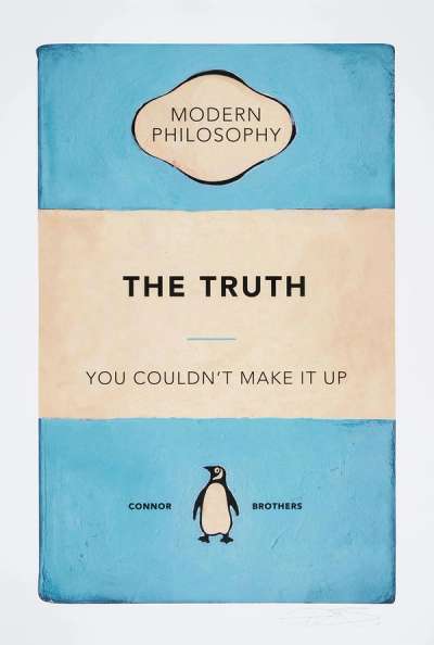 Truth (Blue) - Signed Print by The Connor Brothers 2022 - MyArtBroker