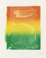 Jasper Johns: Figure 5 (Color Numeral) - Signed Print