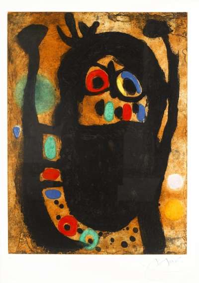 La Femme Aux Bijoux - Signed Print by Joan Miro 1968 - MyArtBroker