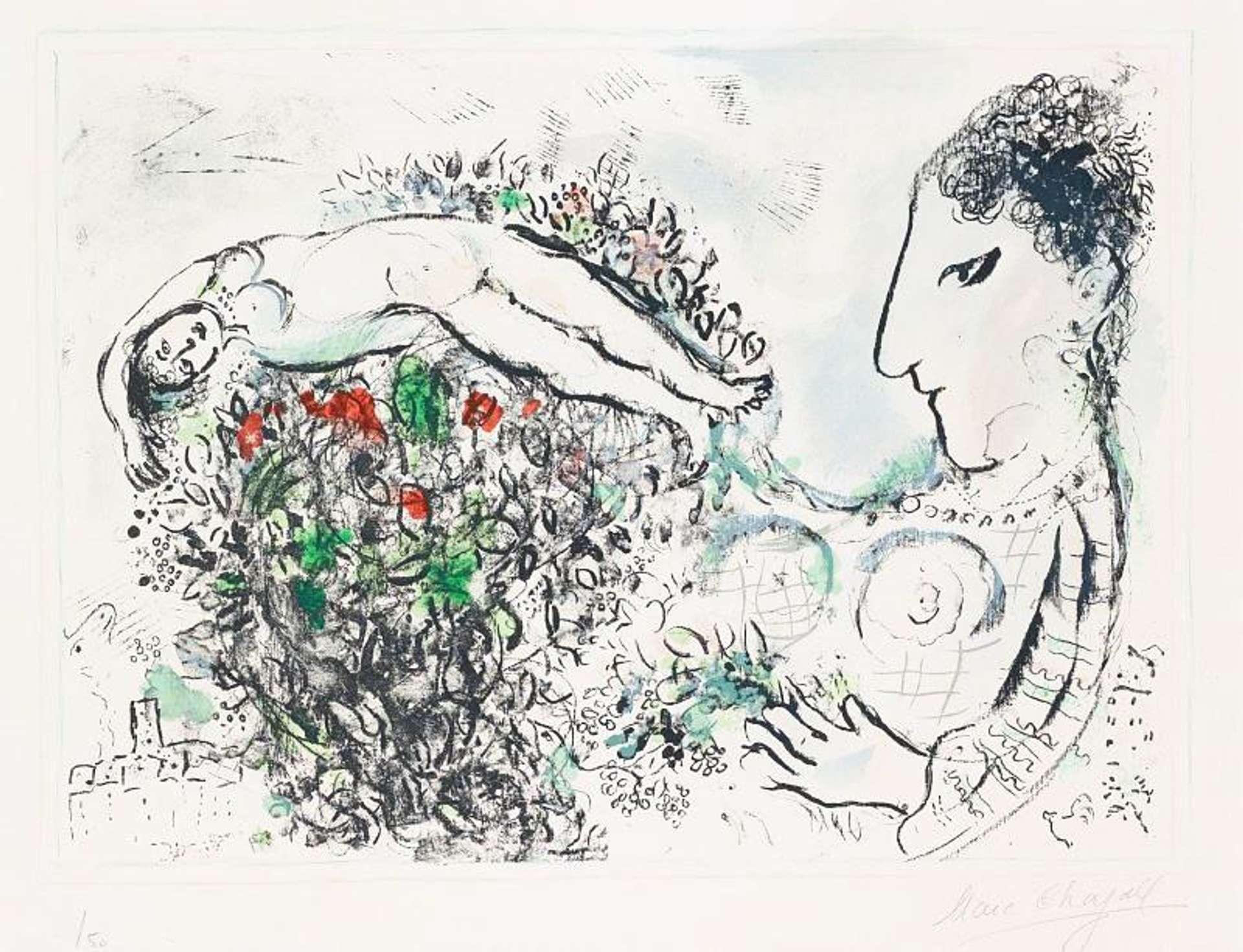 Le Petit Nu - Signed Print by Marc Chagall 1971 - MyArtBroker