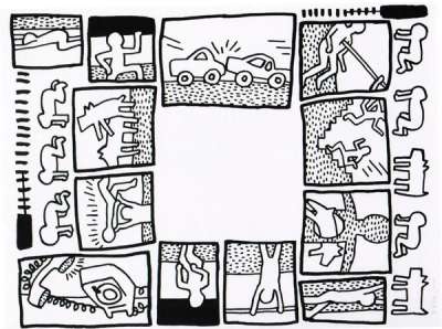 Keith Haring: The Blueprint Drawings 4 - Signed Print
