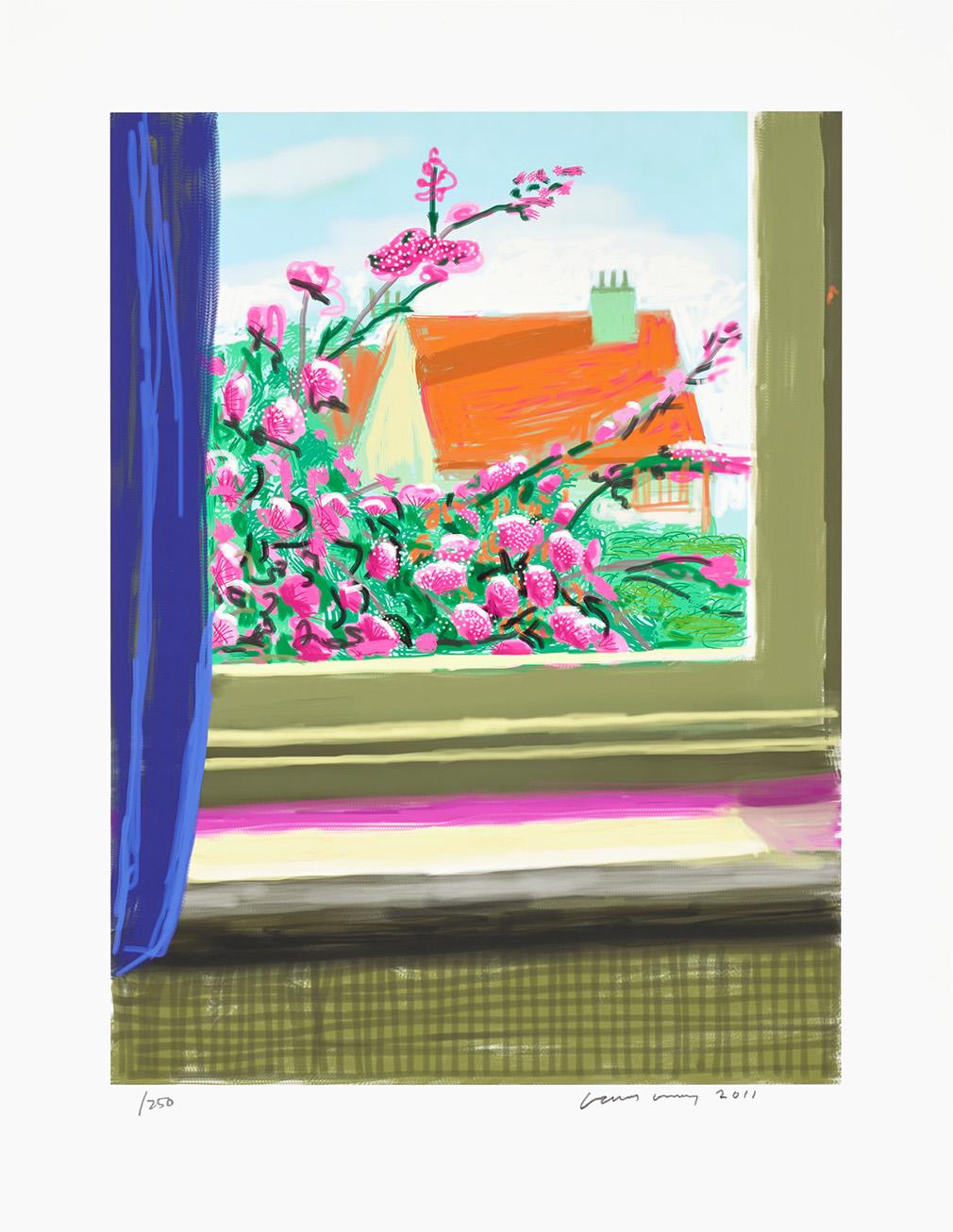 David Hockney Amaryllis In Vase (Signed Print) 1984 | For Sale