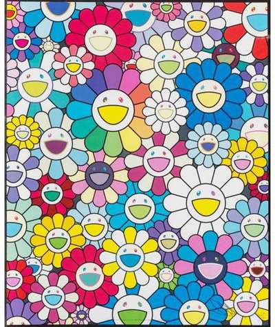 Field Of Flowers Seen From The Stairs To Heaven - Signed Print by Takashi Murakami 2018 - MyArtBroker
