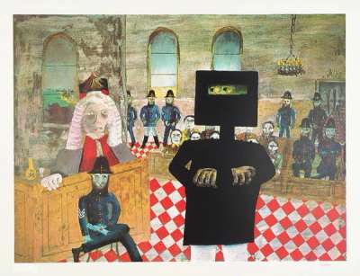 The Trial - Signed Print by Sidney Nolan 1971 - MyArtBroker