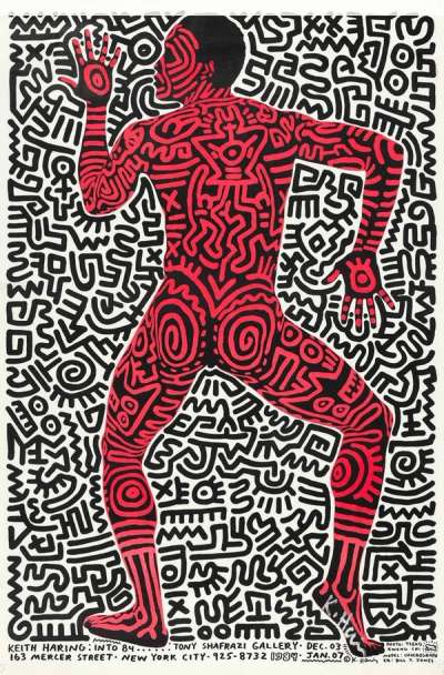 Into ‘84 Exhibition Poster - Signed Print by Keith Haring 1984 - MyArtBroker