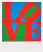 Robert Indiana: The Book Of Love (red, green and blue) - Signed Print