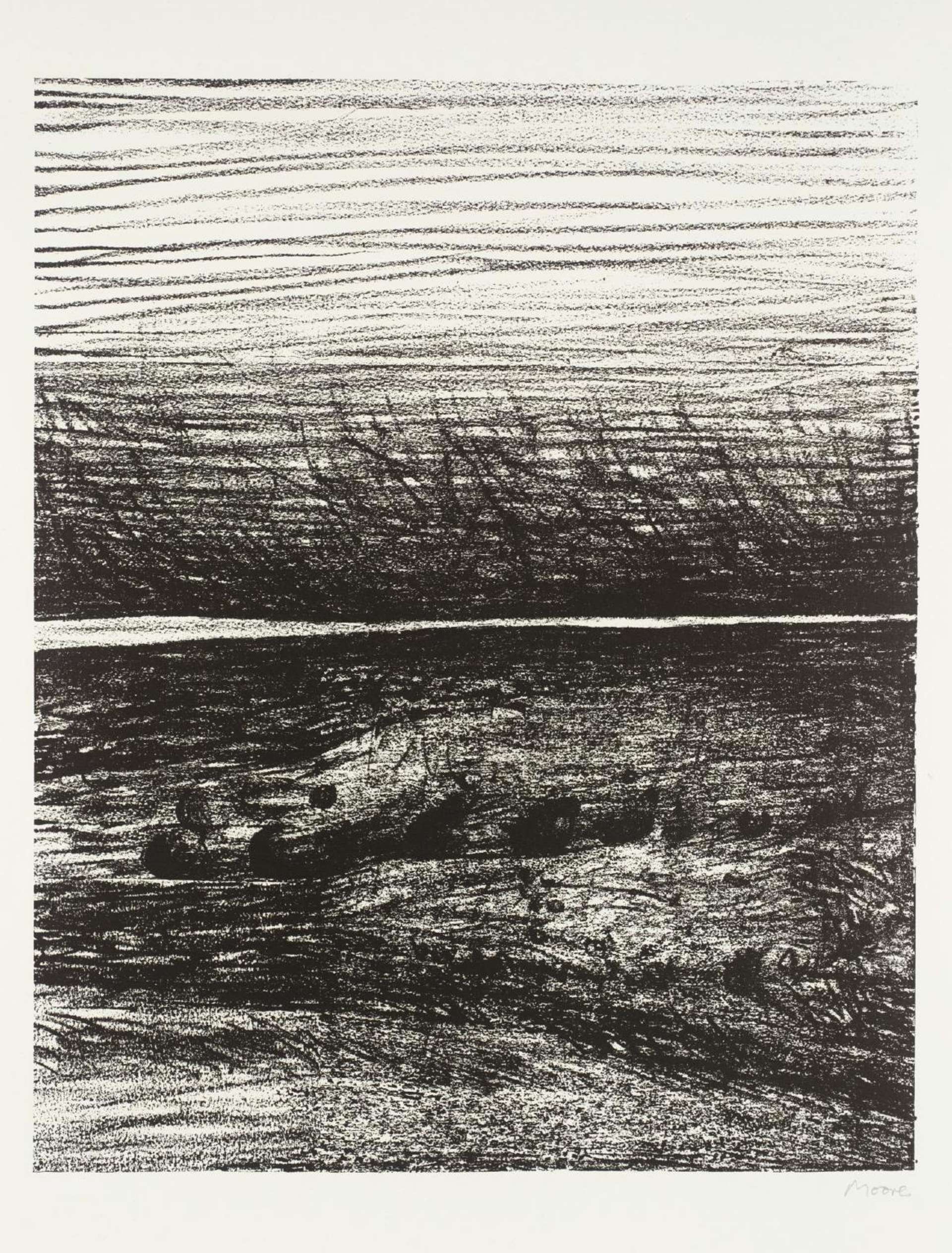 Windswept Lanscape - Signed Print by Henry Moore 1973 - MyArtBroker