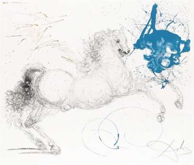 Salvador Dali: Pegasus - Signed Print