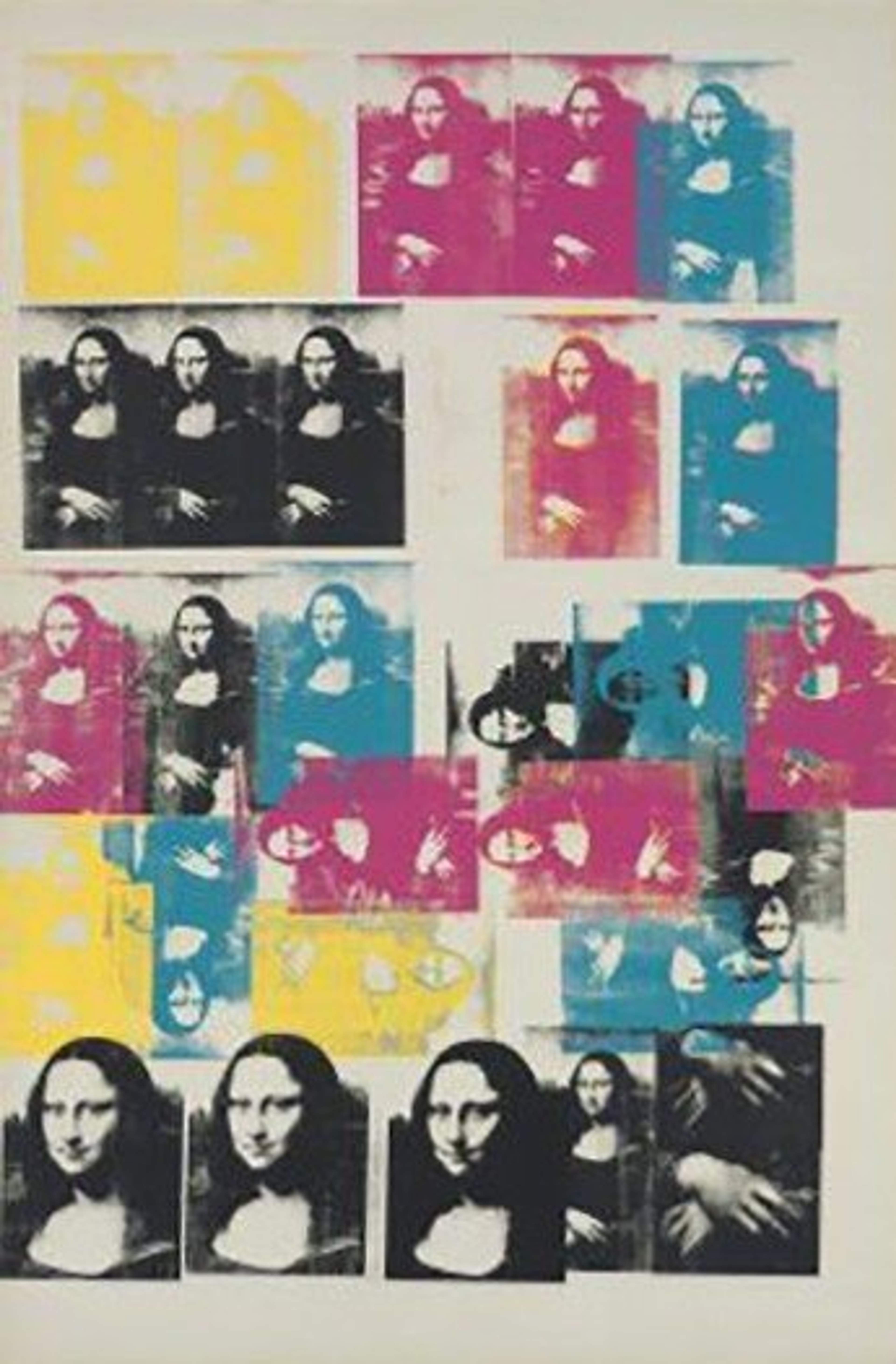 Colored Mona Lisa by Andy Warhol