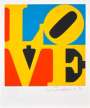 Robert Indiana: The Book Of Love (yellow, red and blue) - Signed Print