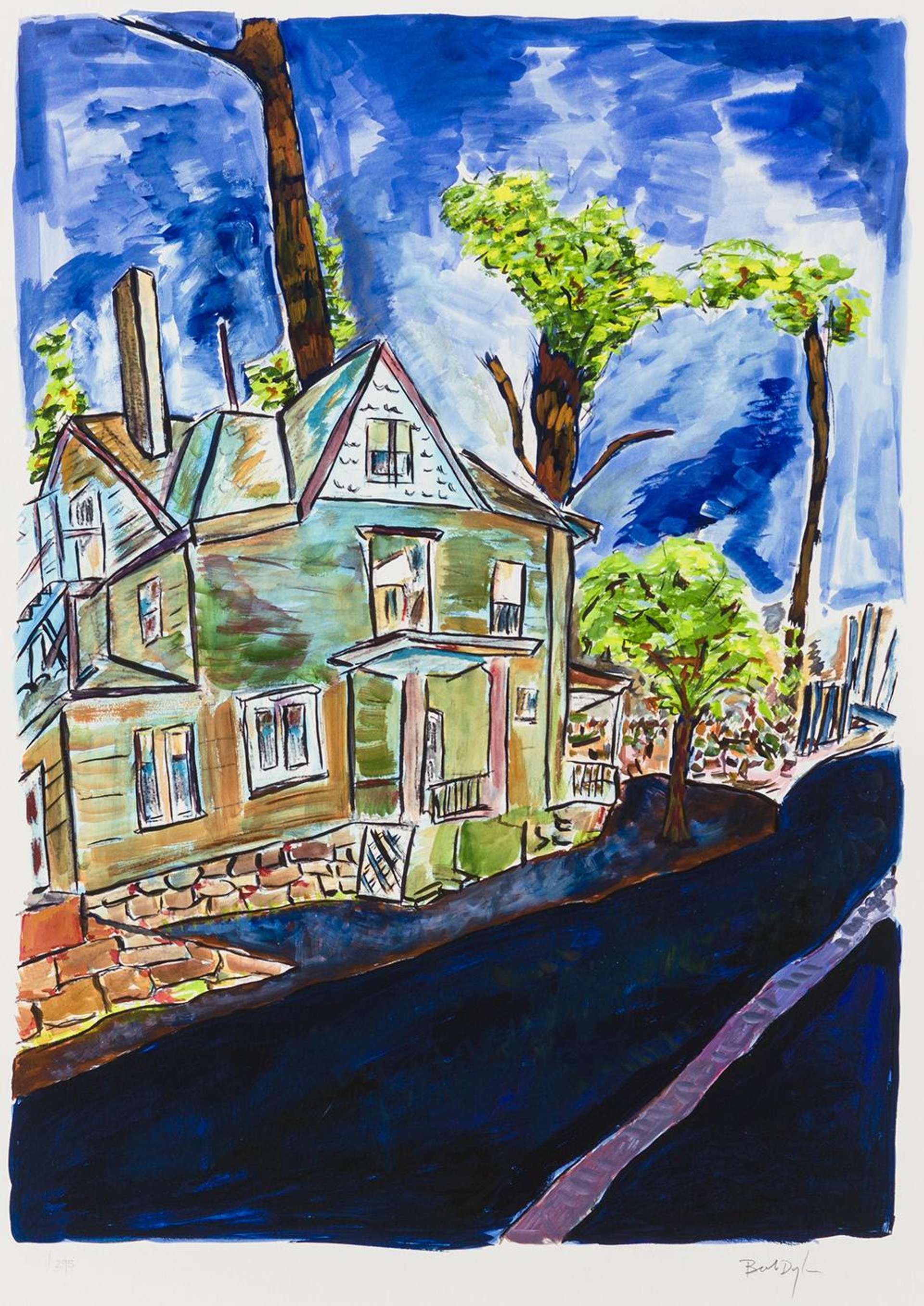 House On Union Street - Signed Print by Bob Dylan 2012 - MyArtBroker