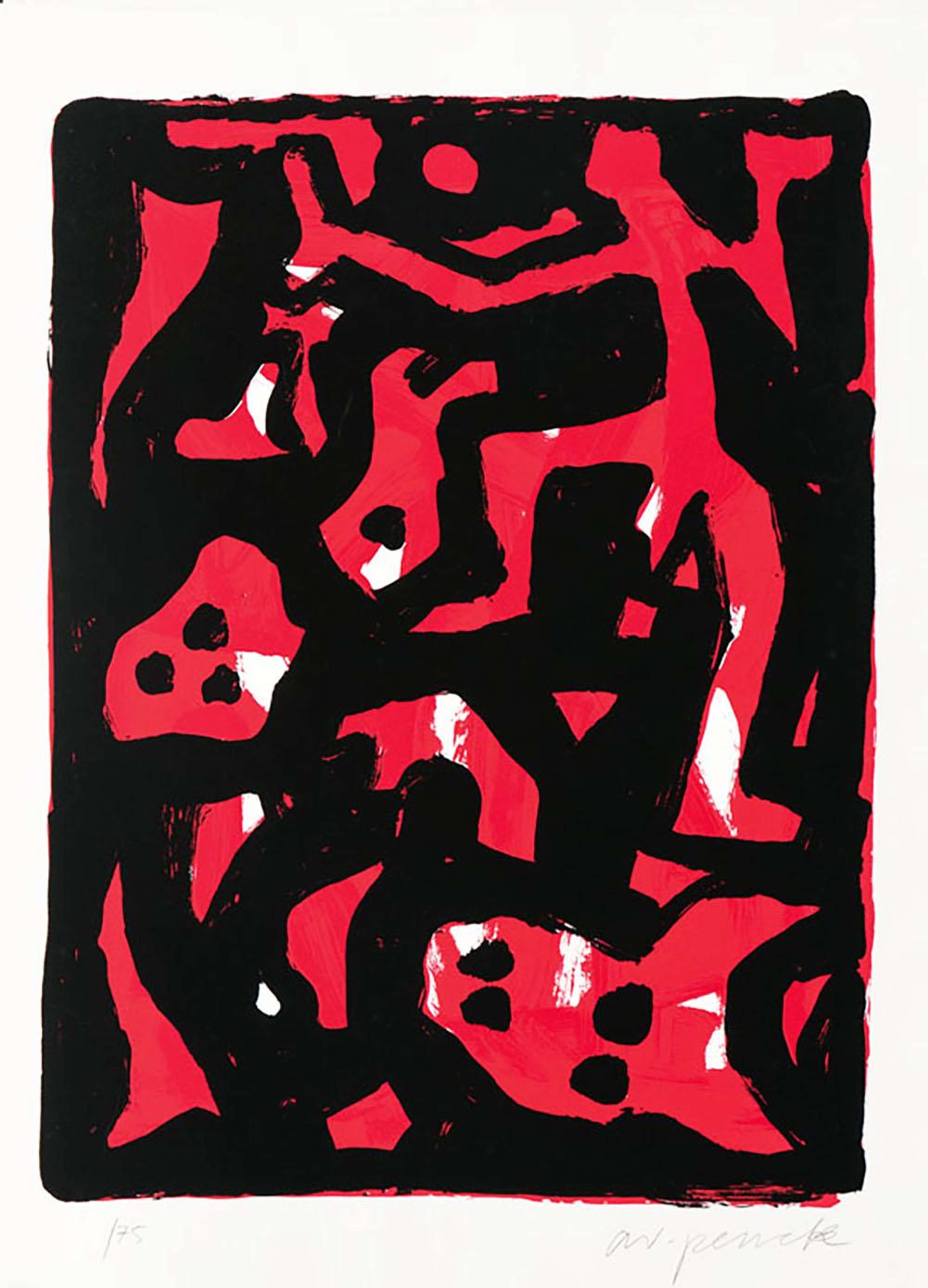 Fire - Signed Print by A. R. Penck null - MyArtBroker