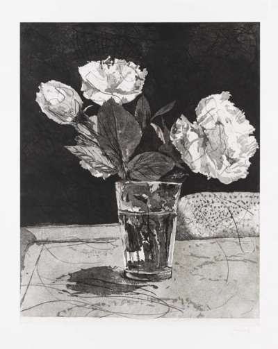 Roses In A Big Glass - Signed Print by William Kentridge 2020 - MyArtBroker