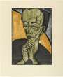 Erich Heckel: Male Portrait - Signed Print