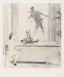 Norman Rockwell: Window Washer - Signed Print