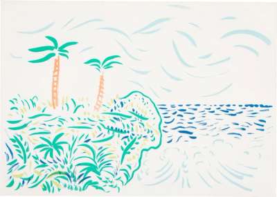Bora Bora - Signed Print by David Hockney 1979 - MyArtBroker