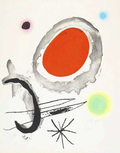 Oiseau Entre Deux Astres - Signed Print by Joan Miró 1967 - MyArtBroker
