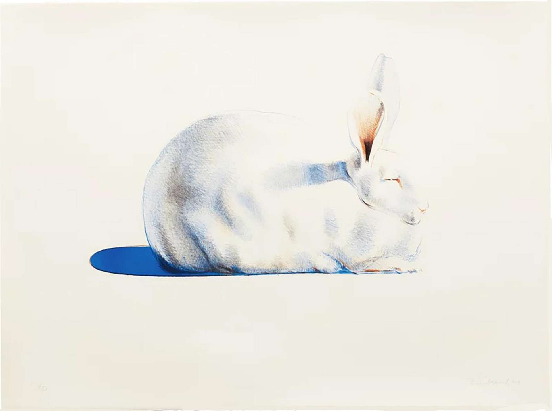 Rabbit - Signed Print by Wayne Thiebaud 1970 - MyArtBroker