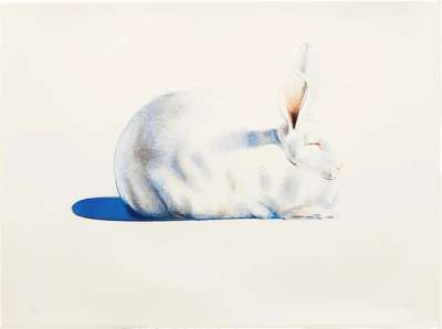 Rabbit - Signed Print by Wayne Thiebaud 1970 - MyArtBroker