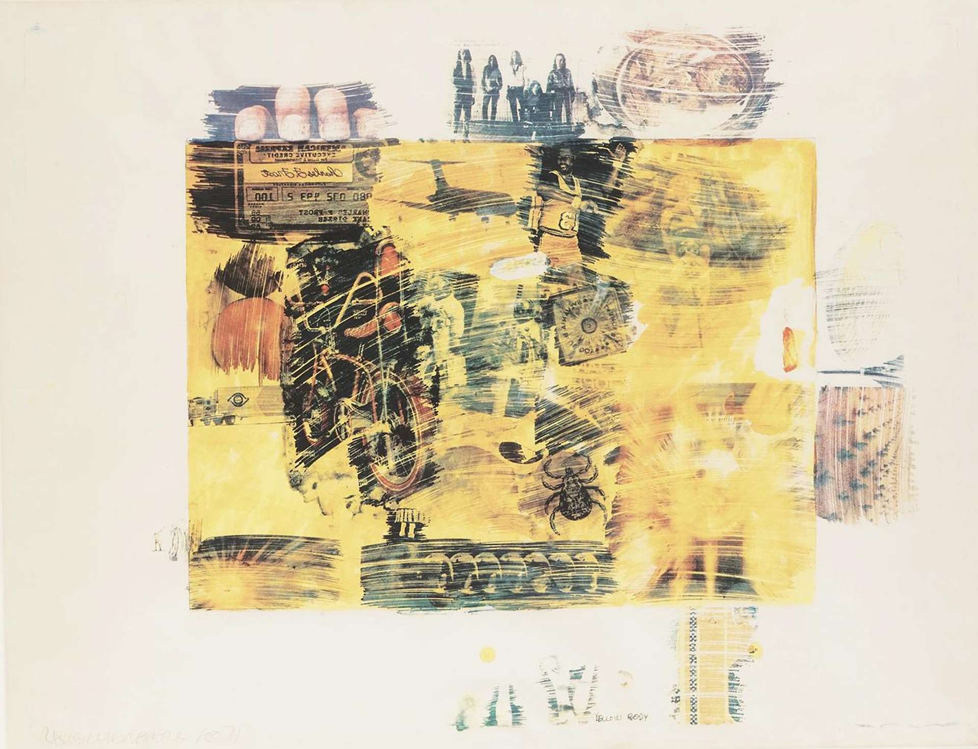 Yellow Body - Signed Print by Robert Rauschenberg 1971 - MyArtBroker