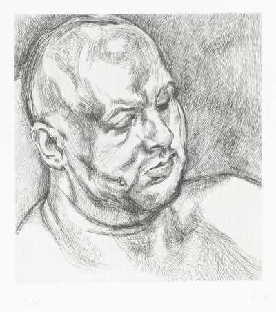 Head Of Man II - Signed Print by Lucian Freud 1992 - MyArtBroker