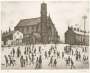 L S Lowry: St Mary's Church - Signed Print