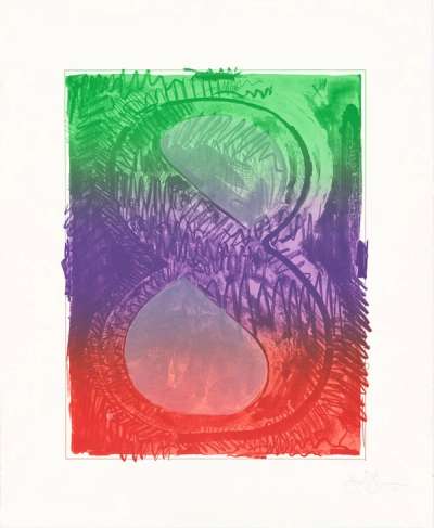Figure 8 (Color Numeral) - Signed Print by Jasper Johns 1969 - MyArtBroker