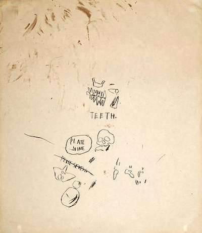 Jean-Michel Basquiat: Untitled (Teeth) - Signed Print