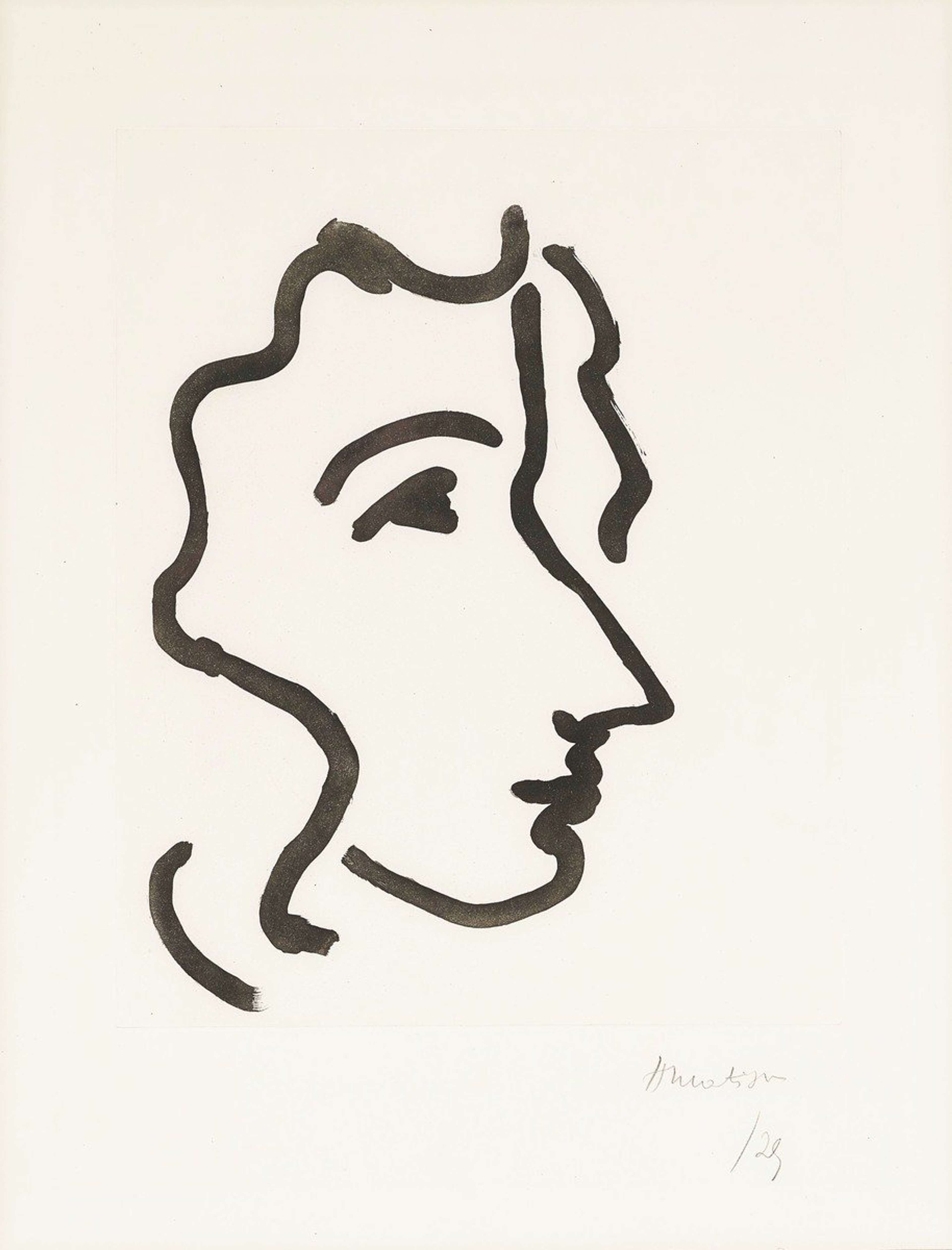 Nadia Au Profil Aigu - undefined by Henri Matisse 1948 - MyArtBroker