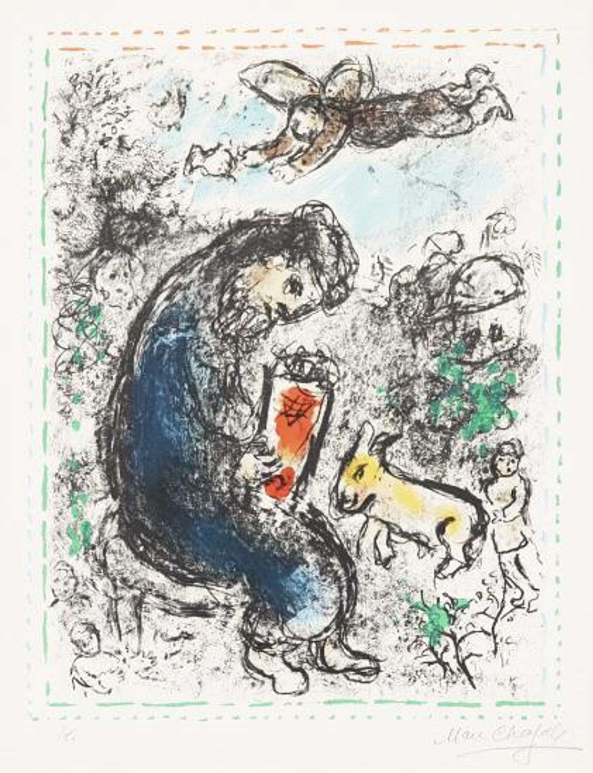 La Prière - Signed Print by Marc Chagall 1983 - MyArtBroker