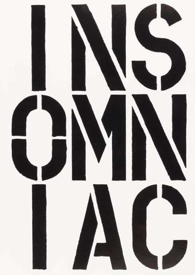 Christopher Wool: Insomniac - Unsigned Print