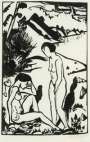 Erich Heckel: At The Beach (Am Strand) - Signed Print