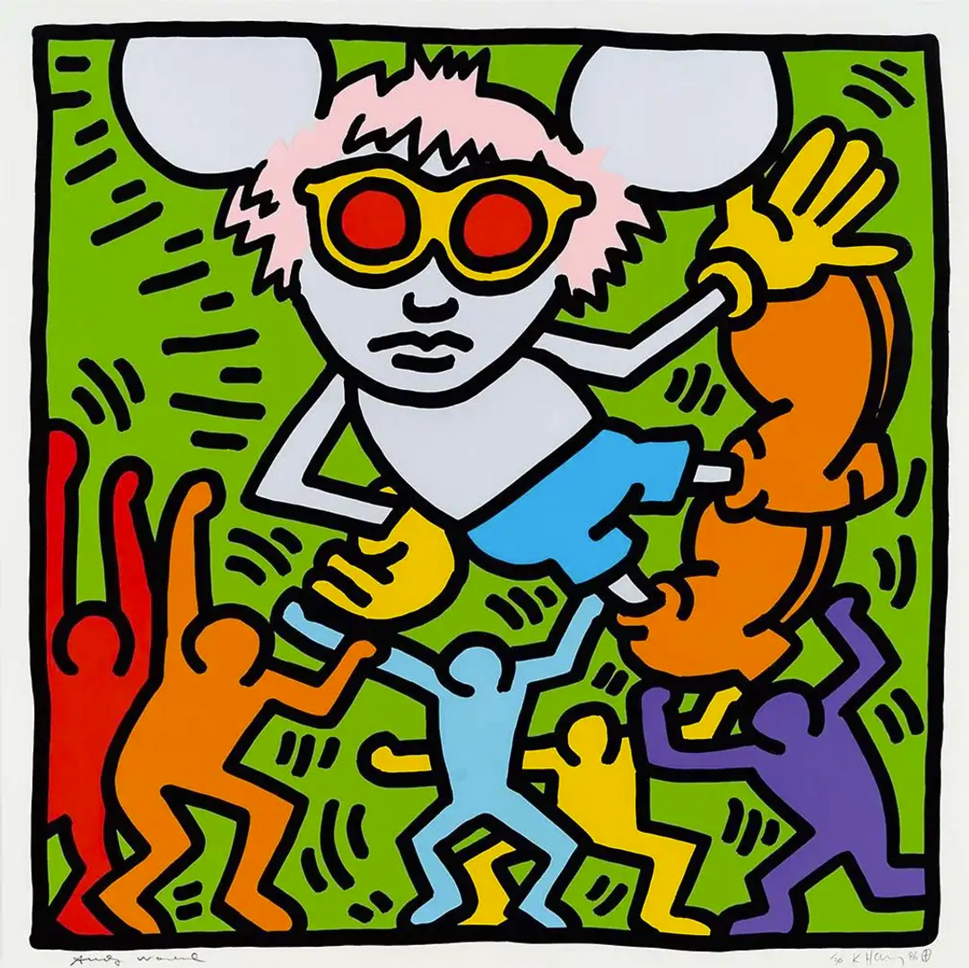 Andy Mouse 2 by Keith Haring - MyArtBroker