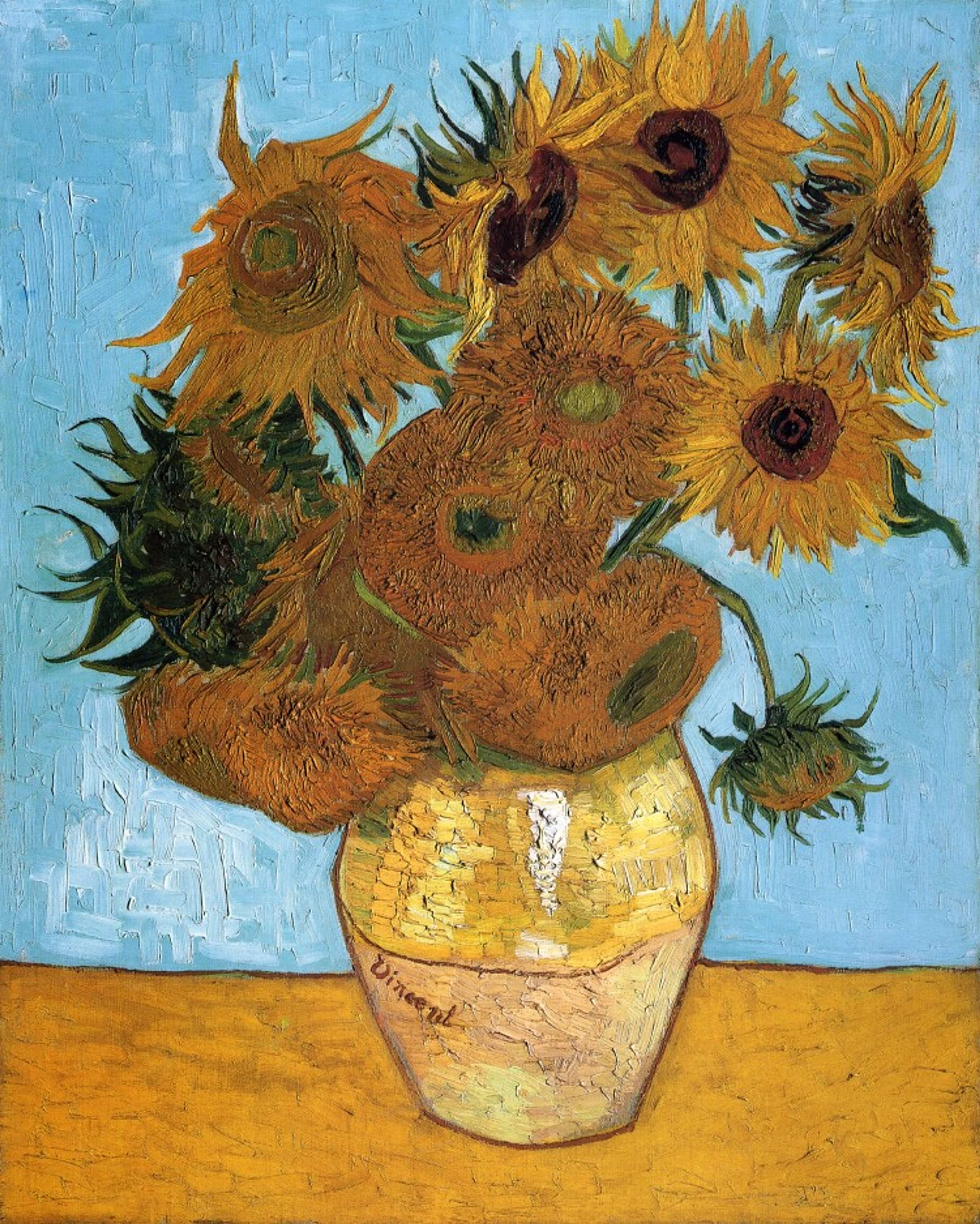 Sunflowers (1888) by Vincent Van Gogh - © Gandalf’s Gallery. CC BY-NC-SA 2.0