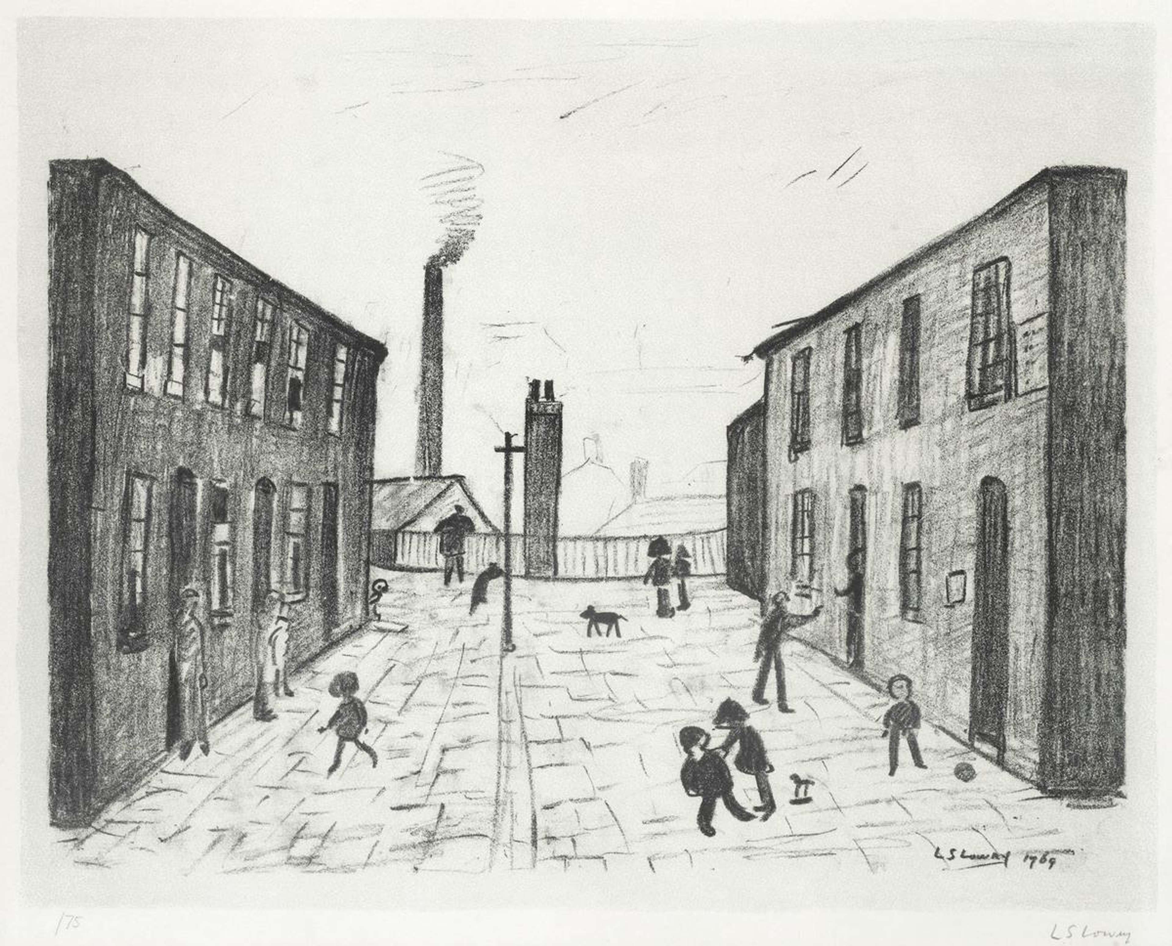 Francis Terrace - Signed Print by L S Lowry 1969 - MyArtBroker