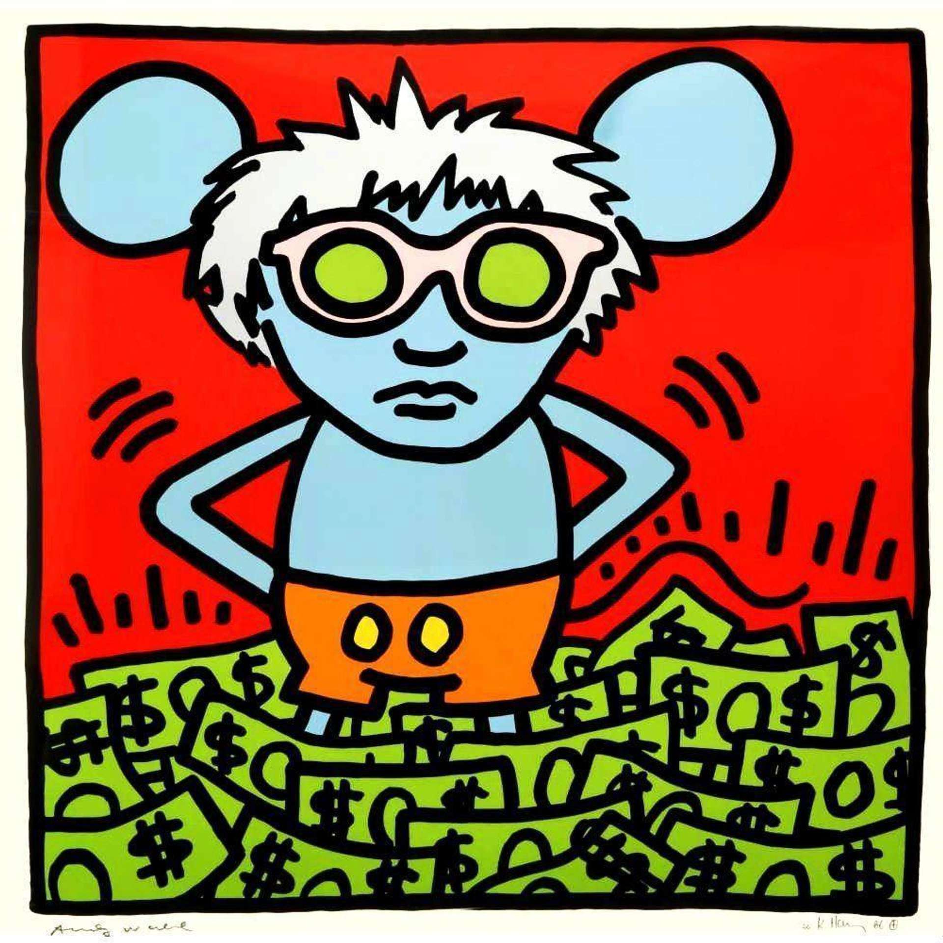 Andy Mouse 1 by Keith Haring