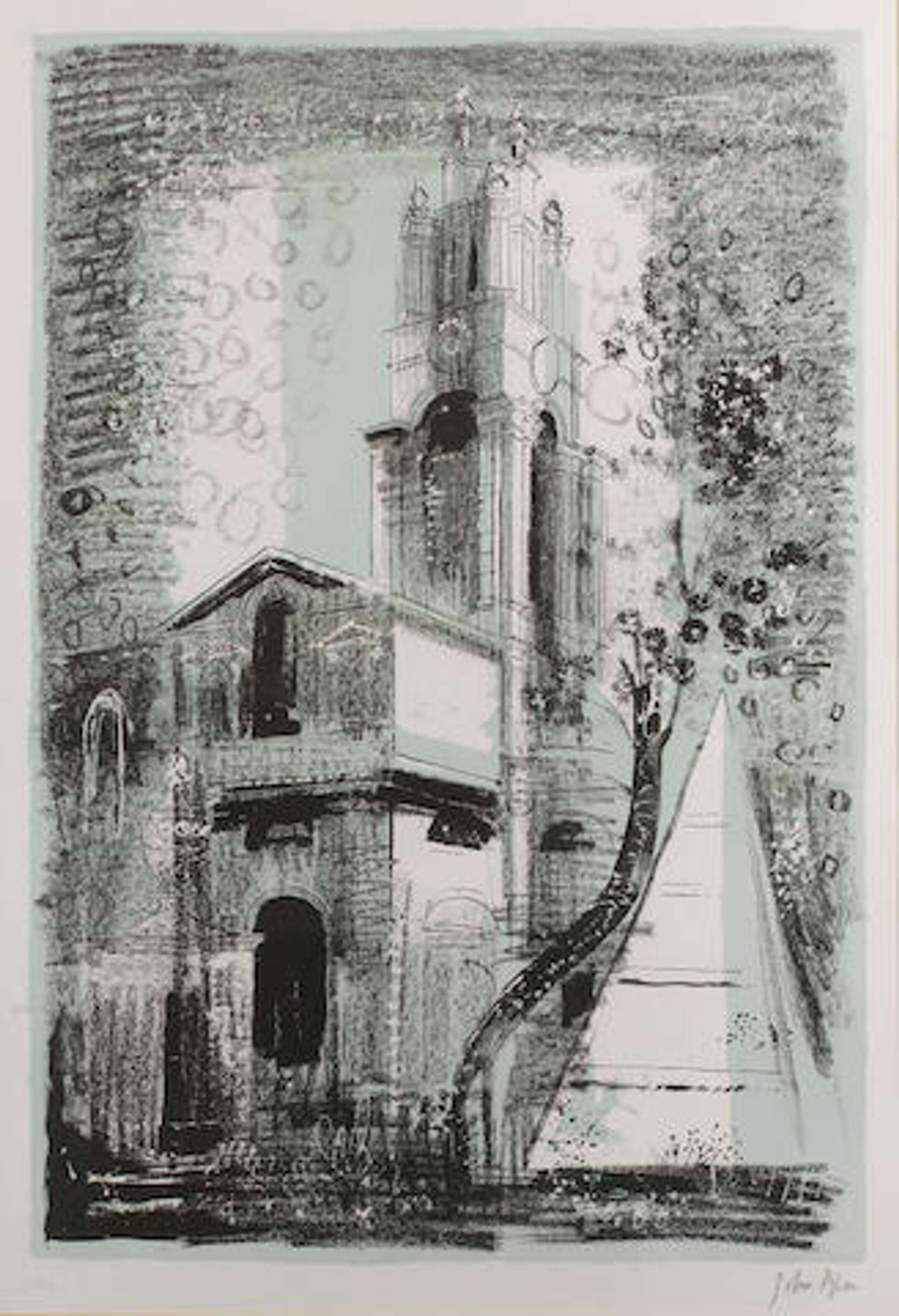 St Anne's Limehouse, London - Signed Print by John Piper 1964 - MyArtBroker