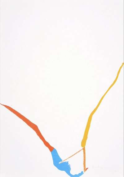 What Red Lines Can Do (H. 25) - Signed Print by Helen Frankenthaler 1970 - MyArtBroker