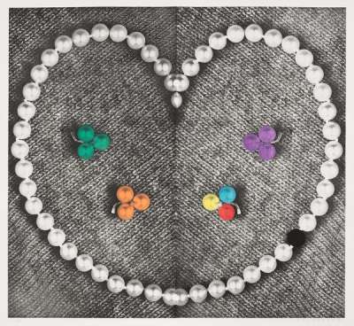 Heart (With Pearls) - Signed Print by John Baldessari 1991 - MyArtBroker
