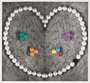 John Baldessari: Heart (With Pearls) - Signed Print