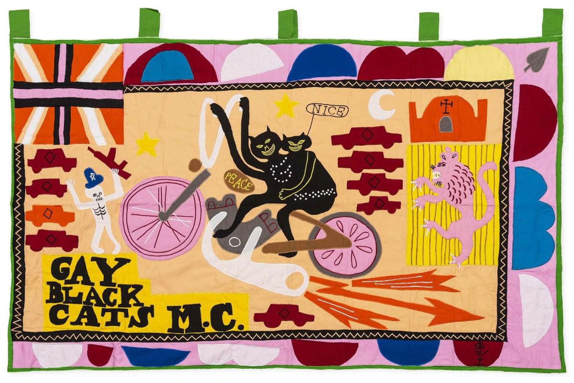Grayson Perry: Gay Black Cats MC - Embroidery