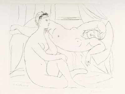 Deux Femmes Se Reposant - Signed Print by Pablo Picasso 1931 - MyArtBroker