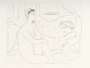 Pablo Picasso: Deux Femmes Se Reposant - Signed Print
